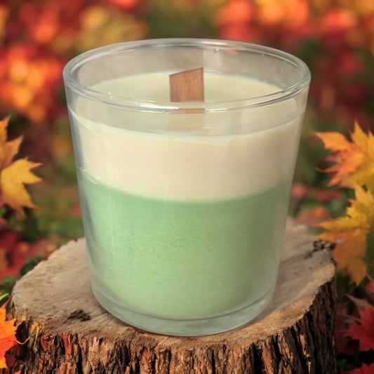 Pine scented candle